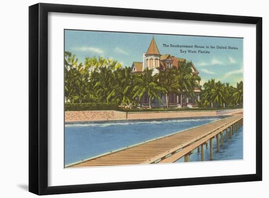 Southernmost House, Key West, Florida-null-Framed Art Print