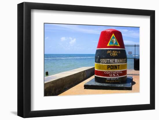 Southernmost Point in Continental USA in Key West,Florida-nito-Framed Photographic Print