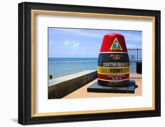 Southernmost Point in Continental USA in Key West,Florida-nito-Framed Photographic Print