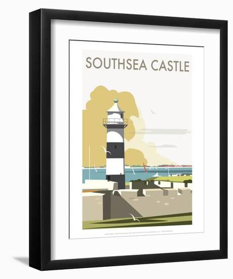 Southsea Castle - Dave Thompson Contemporary Travel Print-Dave Thompson-Framed Art Print