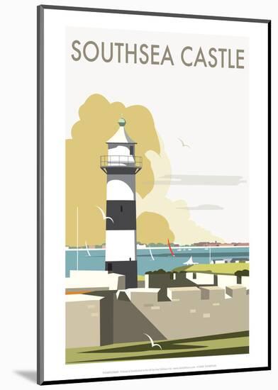 Southsea Castle - Dave Thompson Contemporary Travel Print-Dave Thompson-Mounted Giclee Print