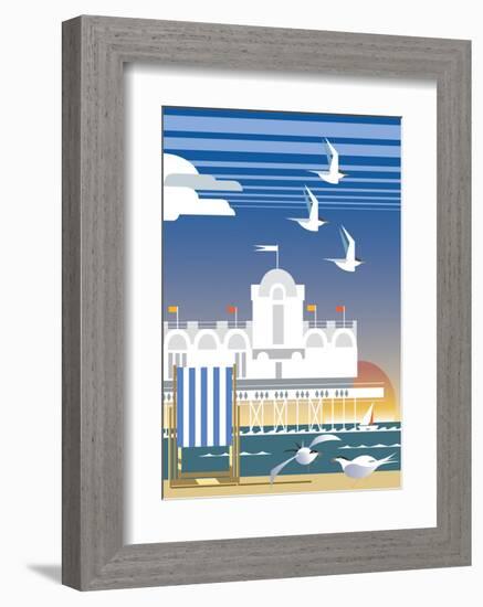 Southsea - Dave Thompson Contemporary Travel Print-Dave Thompson-Framed Art Print