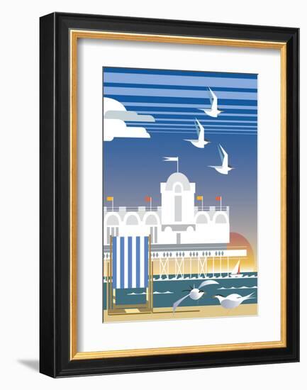 Southsea - Dave Thompson Contemporary Travel Print-Dave Thompson-Framed Art Print