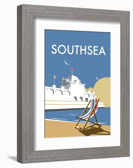 Southsea - Dave Thompson Contemporary Travel Print-Dave Thompson-Framed Art Print