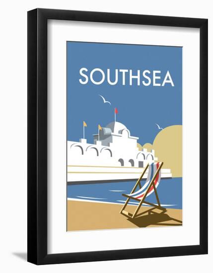 Southsea - Dave Thompson Contemporary Travel Print-Dave Thompson-Framed Art Print