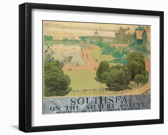 'Southsea on the Silvery Solent', Poster Advertising Southern Railways, 1959-Gregory Brown-Framed Giclee Print