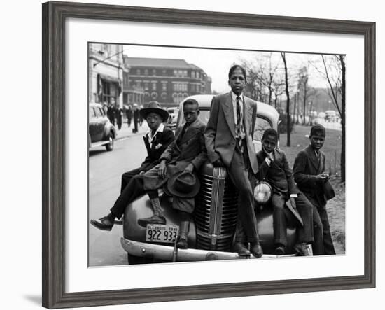 Southside Boys, Chicago, 1941-Russell Lee-Framed Photo