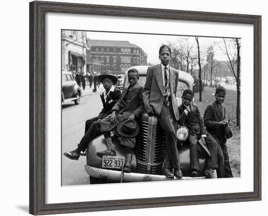 Southside Boys, Chicago, c.1941-Russell Lee-Framed Photographic Print