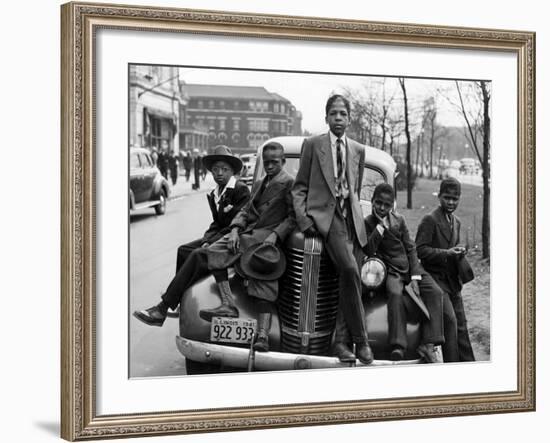 Southside Boys, Chicago, c.1941-Russell Lee-Framed Photographic Print