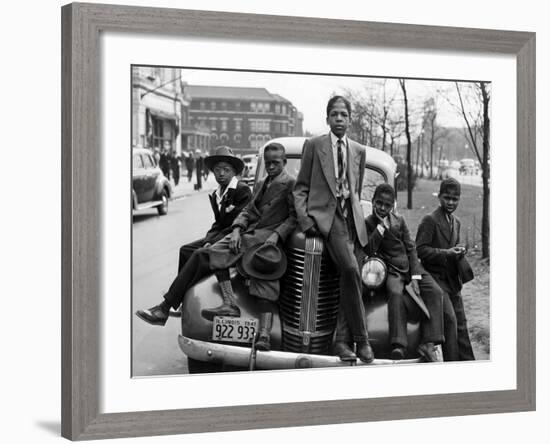 Southside Boys, Chicago, c.1941-Russell Lee-Framed Photographic Print