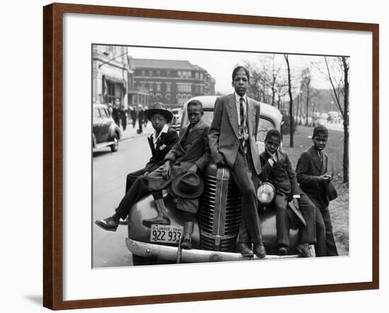 Southside Boys, Chicago, c.1941-Russell Lee-Framed Photographic Print