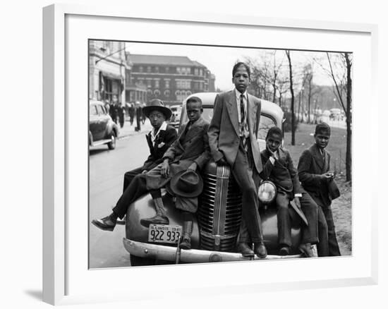 Southside Boys, Chicago, c.1941-Russell Lee-Framed Photographic Print