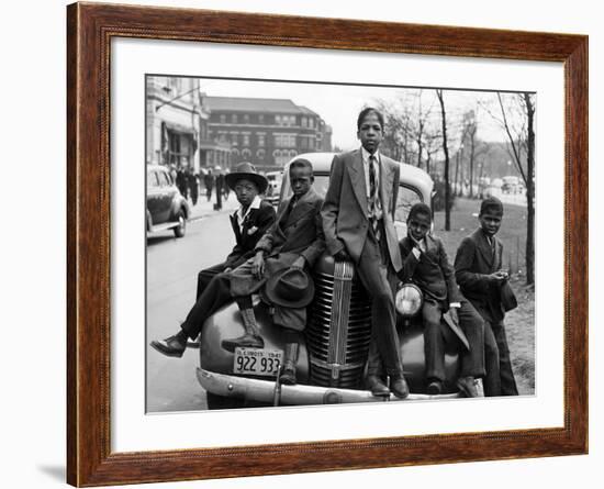 Southside Boys, Chicago, c.1941-Russell Lee-Framed Photographic Print