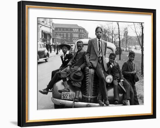 Southside Boys, Chicago, c.1941-Russell Lee-Framed Photographic Print