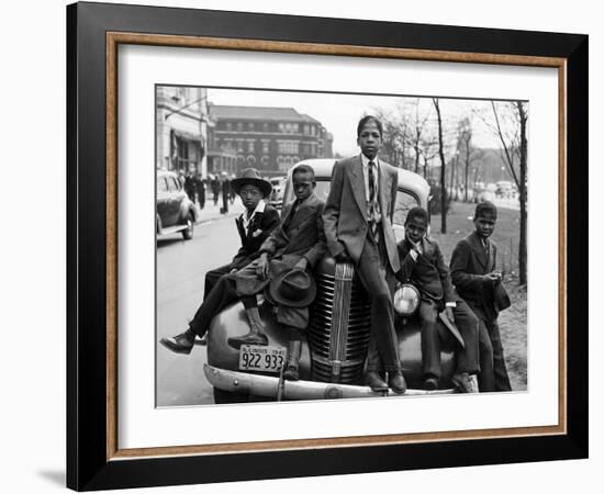 Southside Boys, Chicago, c.1941-Russell Lee-Framed Photographic Print