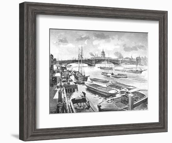 'Southwark Bridge', 1891-William Luker-Framed Giclee Print