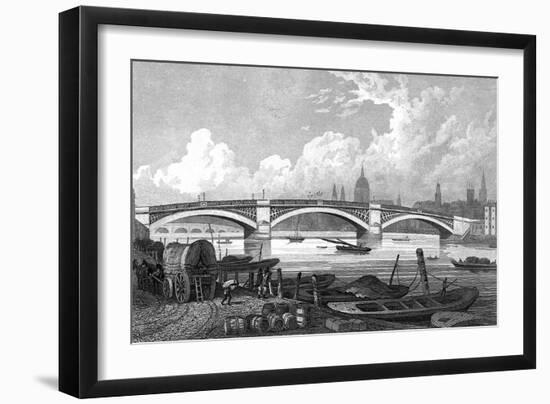 Southwark Bridge-Thomas H Shepherd-Framed Art Print