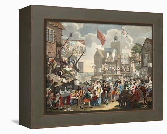 Southwark Fair, 1733, Illustration from 'Hogarth Restored: the Whole Works of the Celebrated…-William Hogarth-Framed Premier Image Canvas