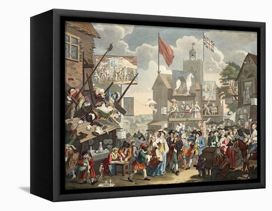 Southwark Fair, 1733, Illustration from 'Hogarth Restored: the Whole Works of the Celebrated…-William Hogarth-Framed Premier Image Canvas