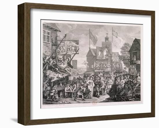 Southwark Fair, 1733-William Hogarth-Framed Giclee Print