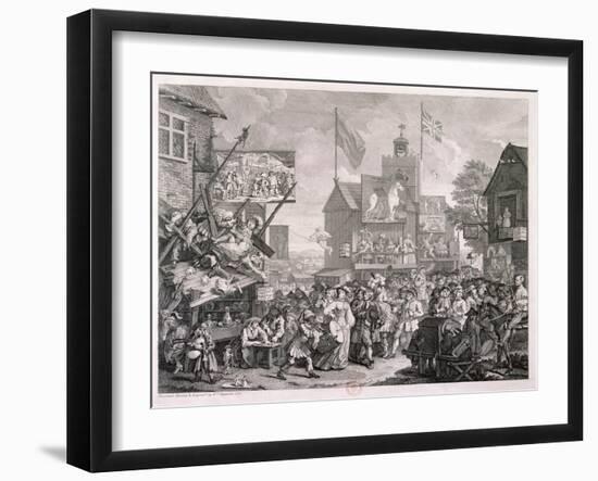 Southwark Fair, 1733-William Hogarth-Framed Giclee Print