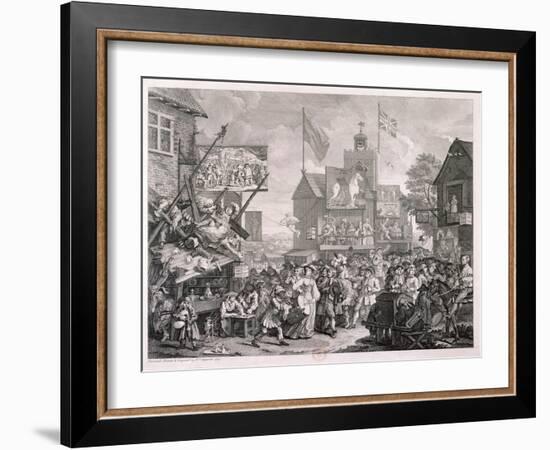 Southwark Fair, 1733-William Hogarth-Framed Giclee Print