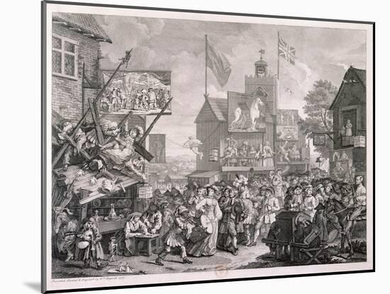 Southwark Fair, 1733-William Hogarth-Mounted Giclee Print