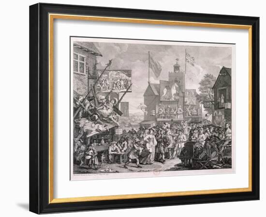 Southwark Fair, 1733-William Hogarth-Framed Giclee Print