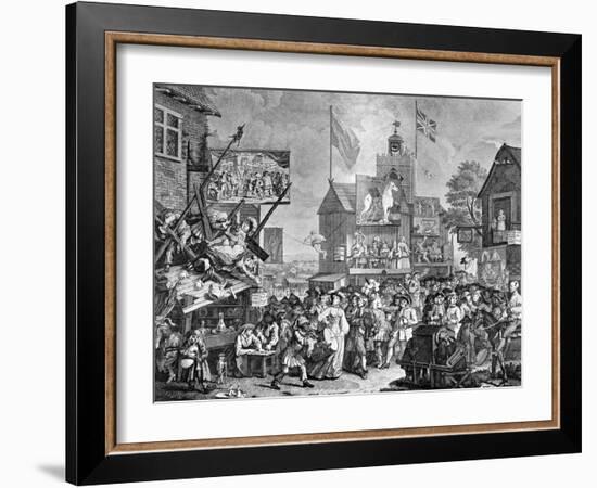 Southwark Fair, 1733-William Hogarth-Framed Giclee Print