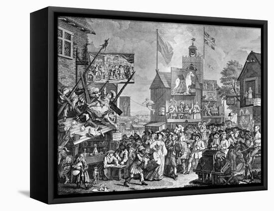 Southwark Fair, 1733-William Hogarth-Framed Premier Image Canvas