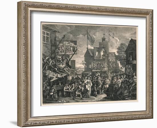 'Southwark Fair', 1733-William Hogarth-Framed Giclee Print