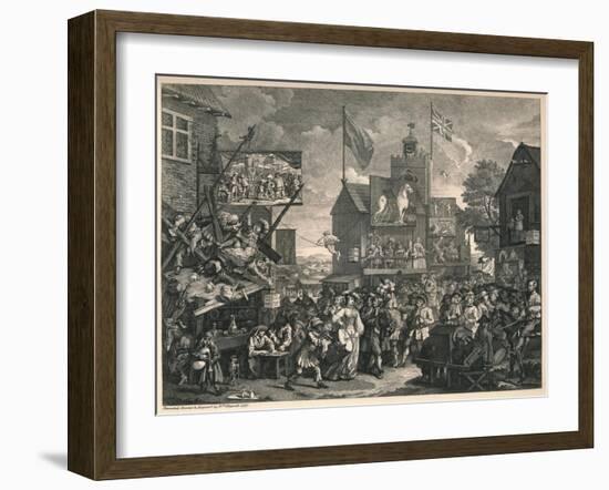 'Southwark Fair', 1733-William Hogarth-Framed Giclee Print