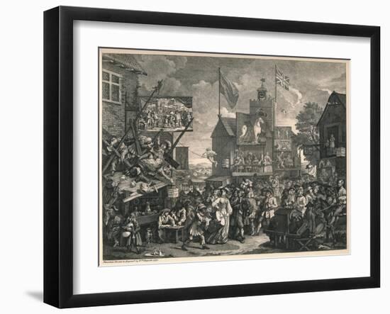 'Southwark Fair', 1733-William Hogarth-Framed Giclee Print