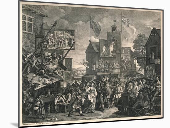 'Southwark Fair', 1733-William Hogarth-Mounted Giclee Print