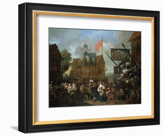 Southwark Fair, 1733-William Hogarth-Framed Giclee Print