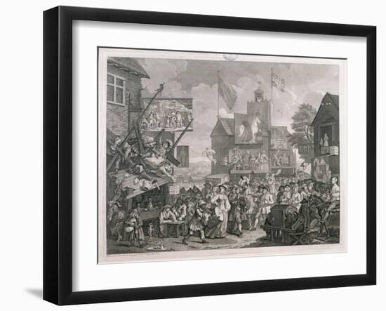 Southwark Fair, 1733-William Hogarth-Framed Giclee Print