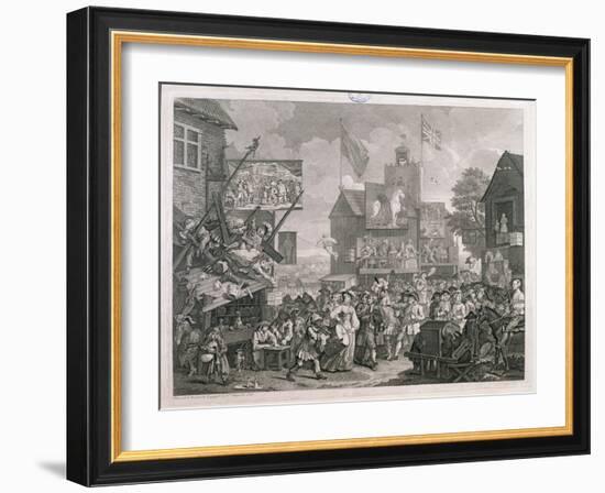 Southwark Fair, 1733-William Hogarth-Framed Giclee Print