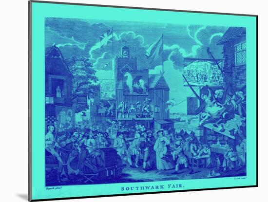 'Southwark Fair'-William Hogarth-Mounted Giclee Print