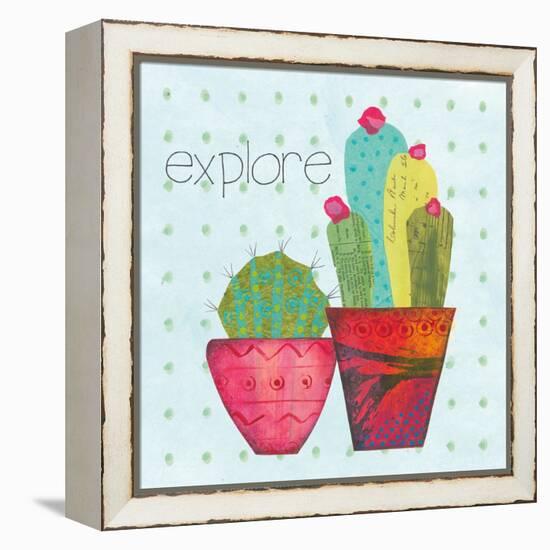 Southwest Cactus I-Courtney Prahl-Framed Stretched Canvas