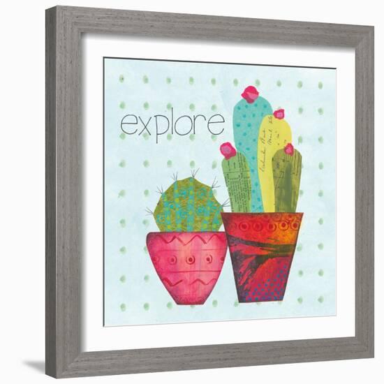 Southwest Cactus I-Courtney Prahl-Framed Premium Giclee Print