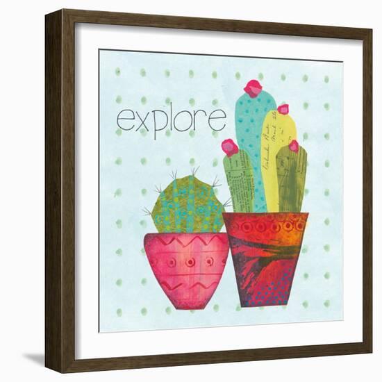 Southwest Cactus I-Courtney Prahl-Framed Art Print