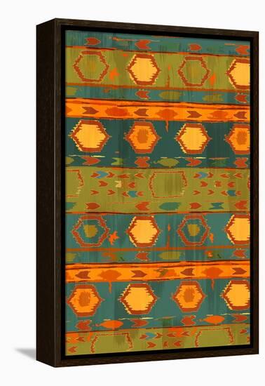 Southwest Design III-Nicholas Biscardi-Framed Stretched Canvas