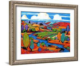 Southwest Fauve Landscape-Patty Baker-Framed Art Print