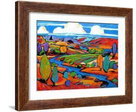 Southwest Fauve Landscape-Patty Baker-Framed Art Print