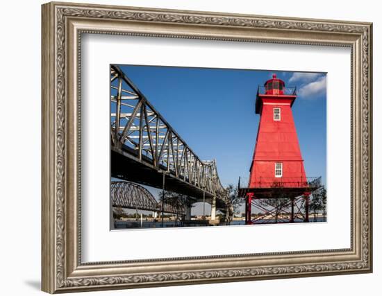 Southwest Reef Lighthouse, Atchafalaya Basin, Louisiana, USA-Alison Jones-Framed Photographic Print