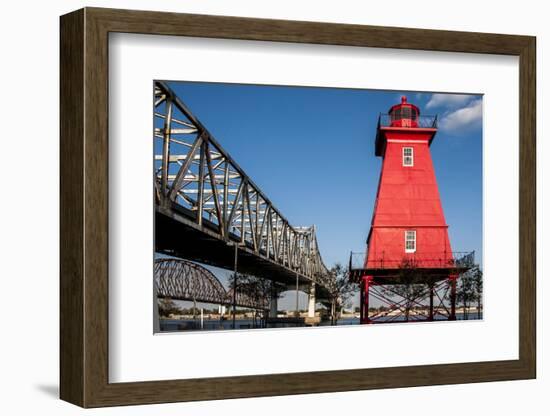 Southwest Reef Lighthouse, Atchafalaya Basin, Louisiana, USA-Alison Jones-Framed Photographic Print