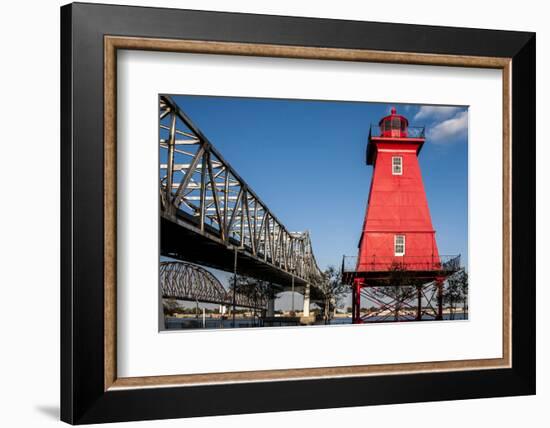 Southwest Reef Lighthouse, Atchafalaya Basin, Louisiana, USA-Alison Jones-Framed Photographic Print