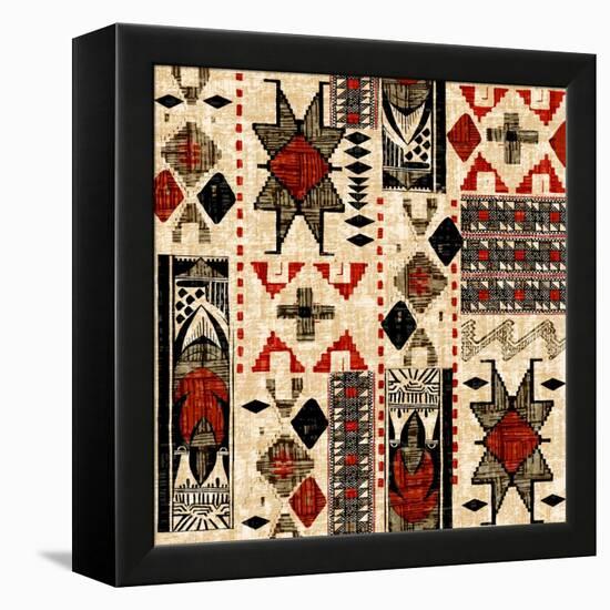 Southwest Textile I-Nicholas Biscardi-Framed Stretched Canvas