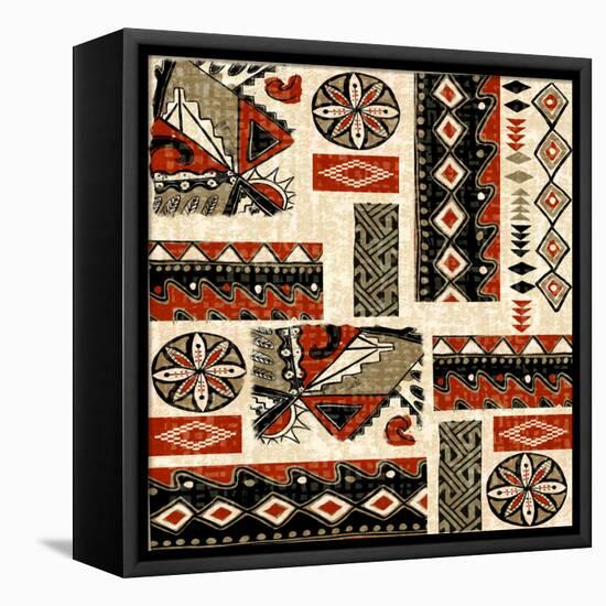 Southwest Textile II-Nicholas Biscardi-Framed Stretched Canvas