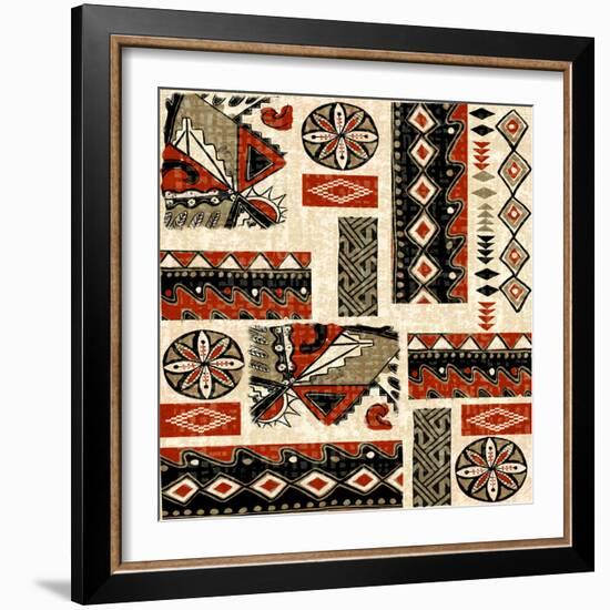 Southwest Textile II-Nicholas Biscardi-Framed Art Print